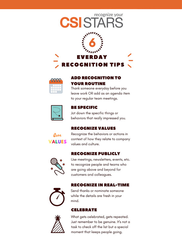 6 everyday recognition tips