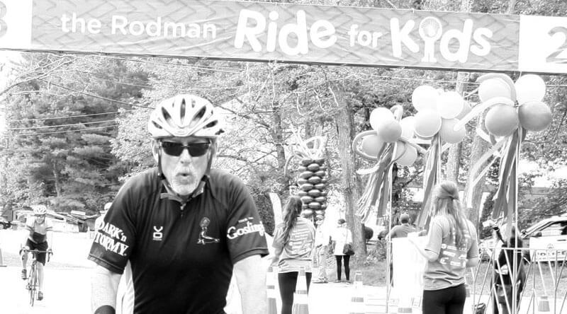 This rider recognizes the importance of giving back