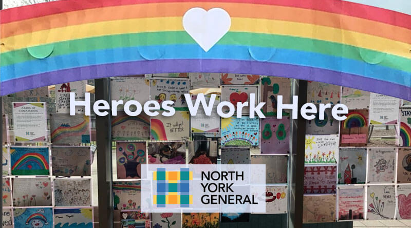 North York General's own Heroes Shoutout Board